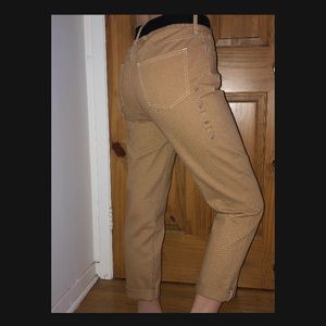PacSun Cropped Camel-Colored Jeans